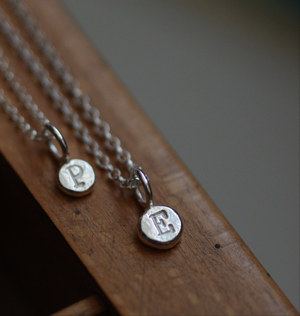 Personalised Silver Initial Pendant Necklace