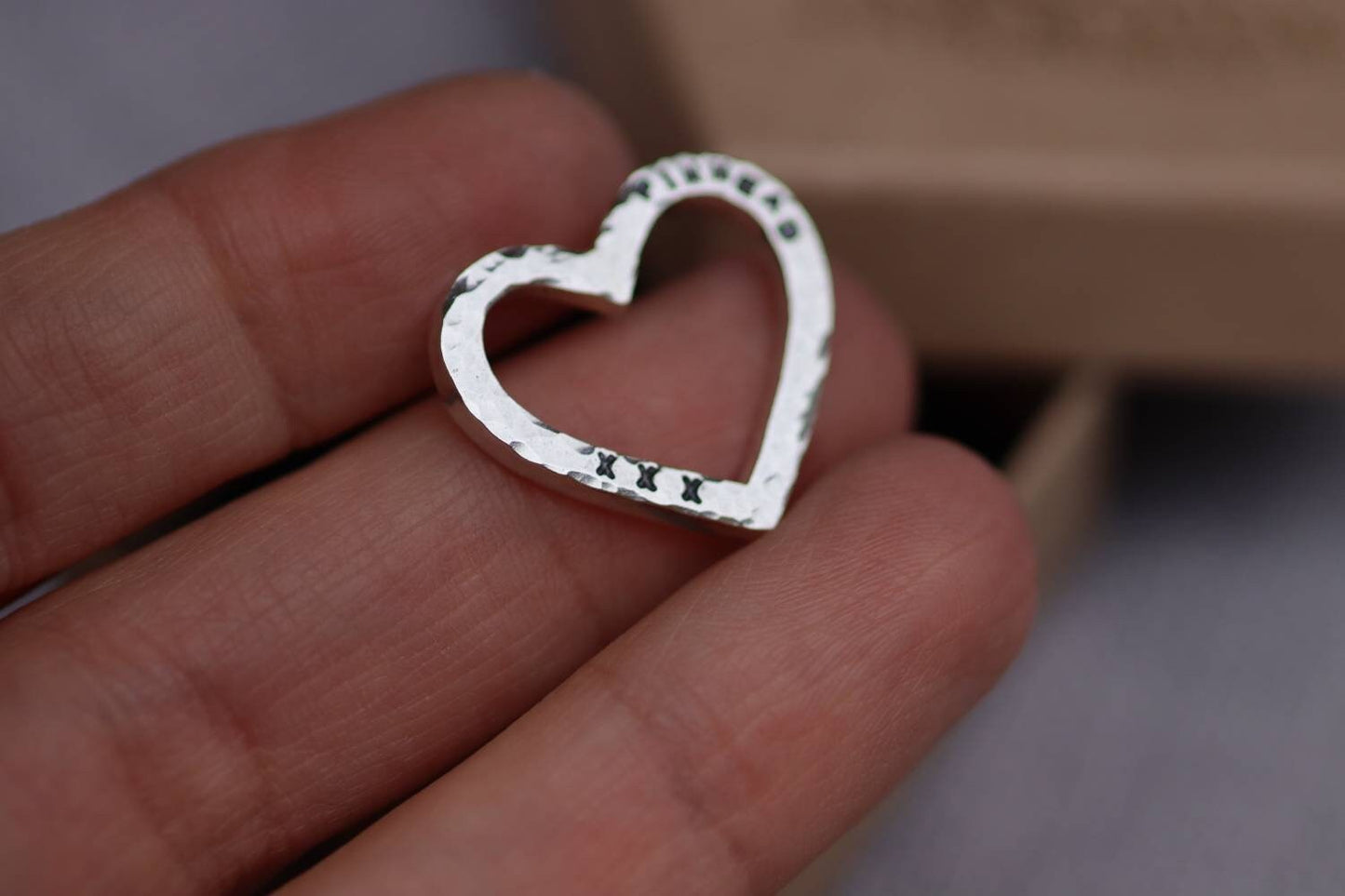 Personalised Silver Heart Necklace