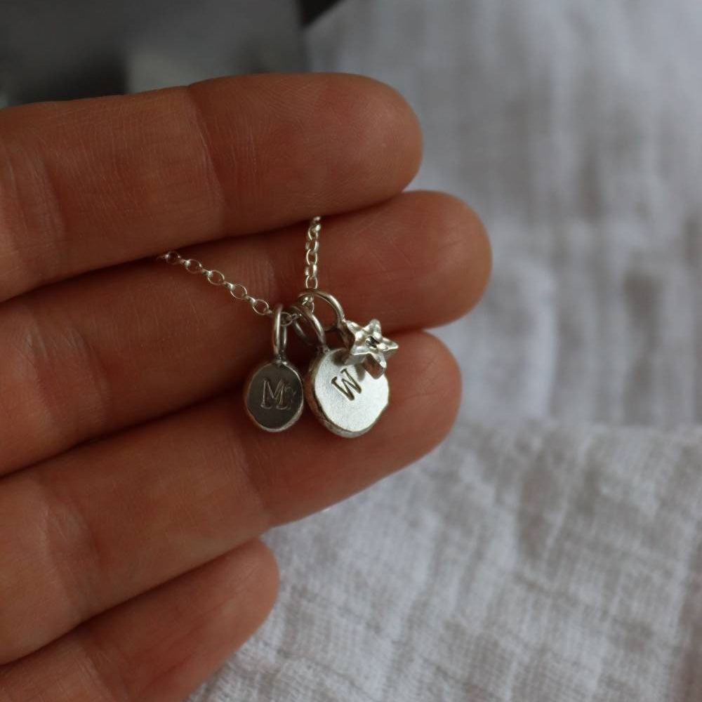 Little Silver Star Necklace - Personalised
