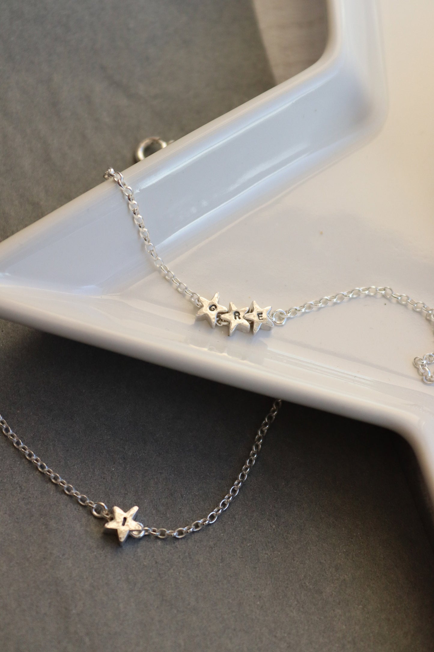 Personalised Silver Star Bracelet