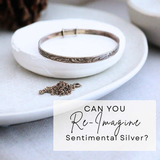 a silver christening bracelet which is sentimental and is to be remodelled.