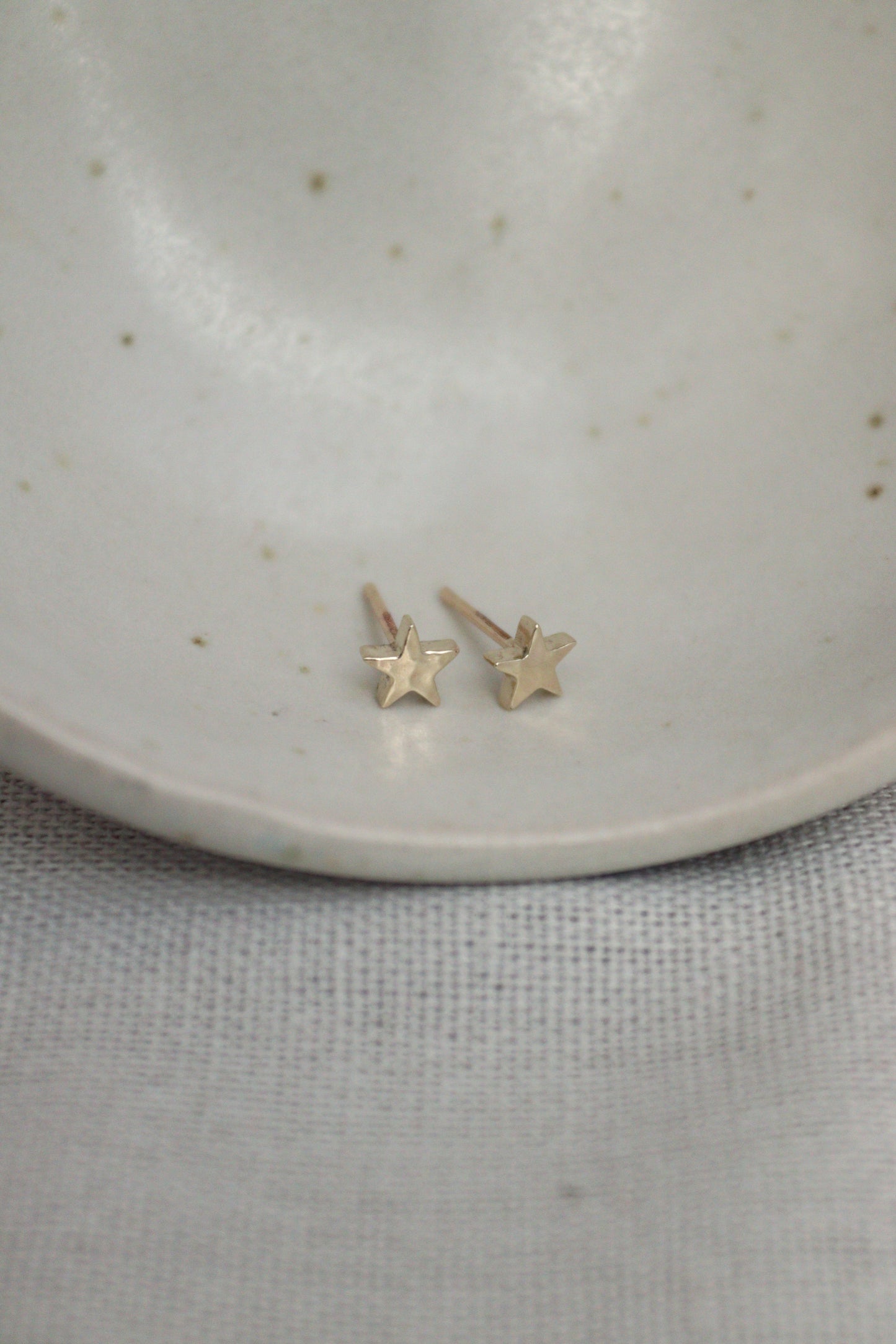 Little 9ct Gold Star Earrings