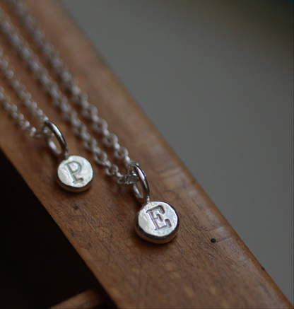 Personalised Silver Initial Pendant Necklace