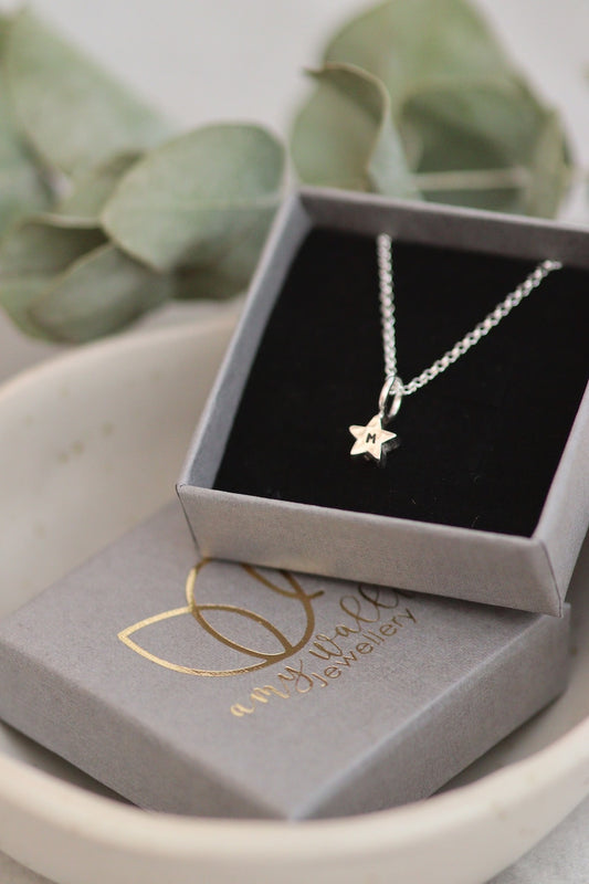 Little Silver Star Necklace - Personalised