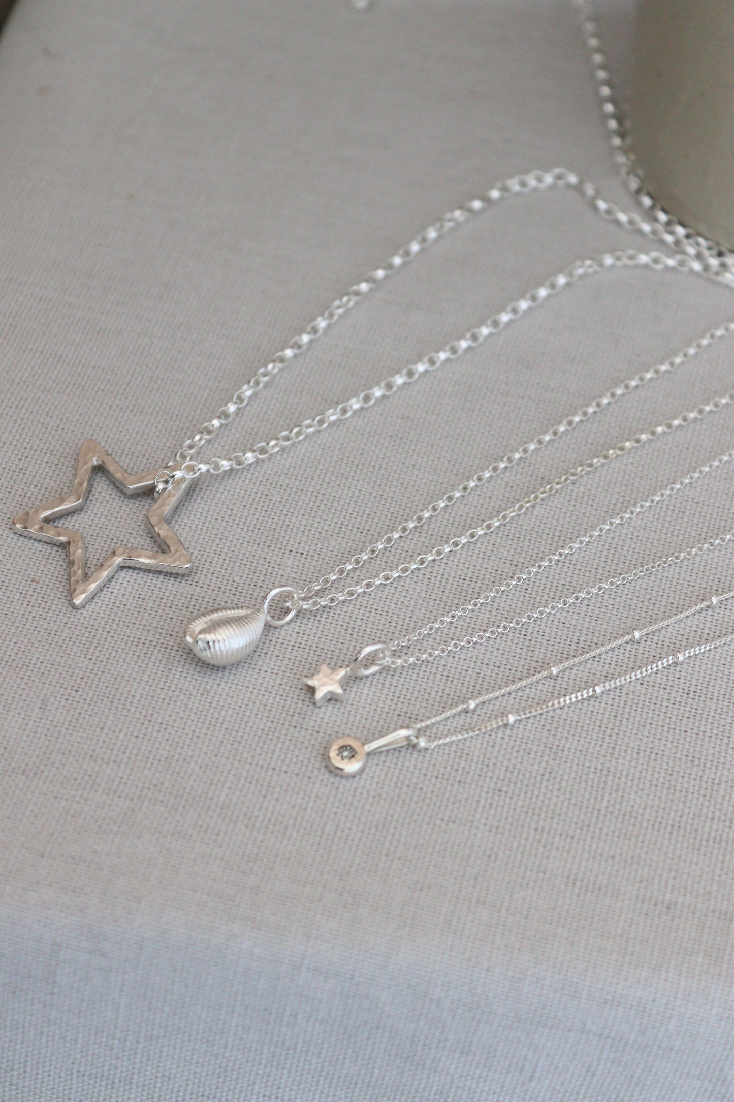 Personalised Silver Star Necklace