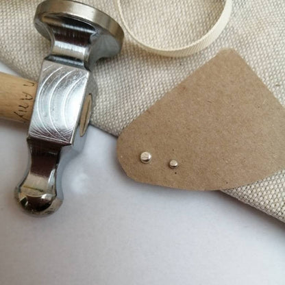 Tiny Silver Dot Studs