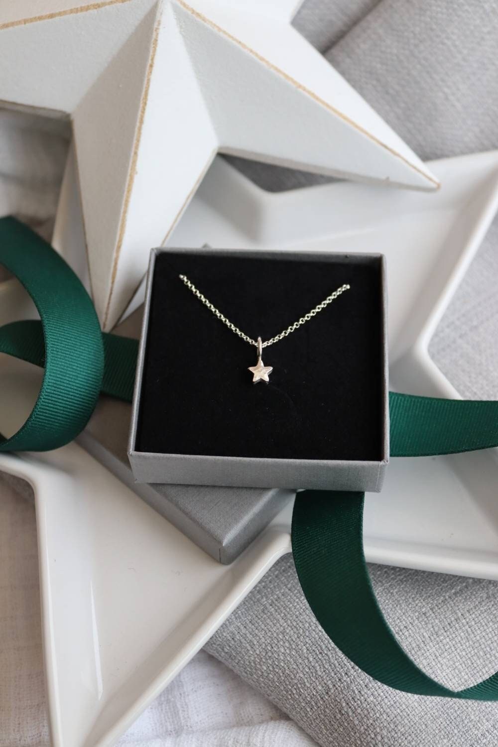 Little Silver Star Necklace - Personalised