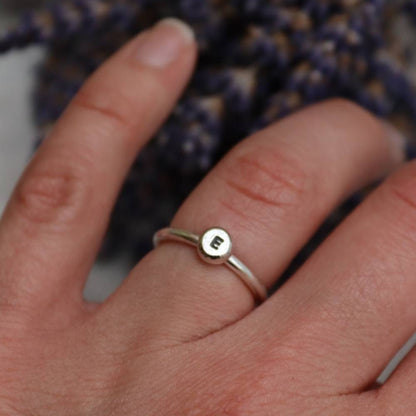 Personalised Initial Stacking Ring